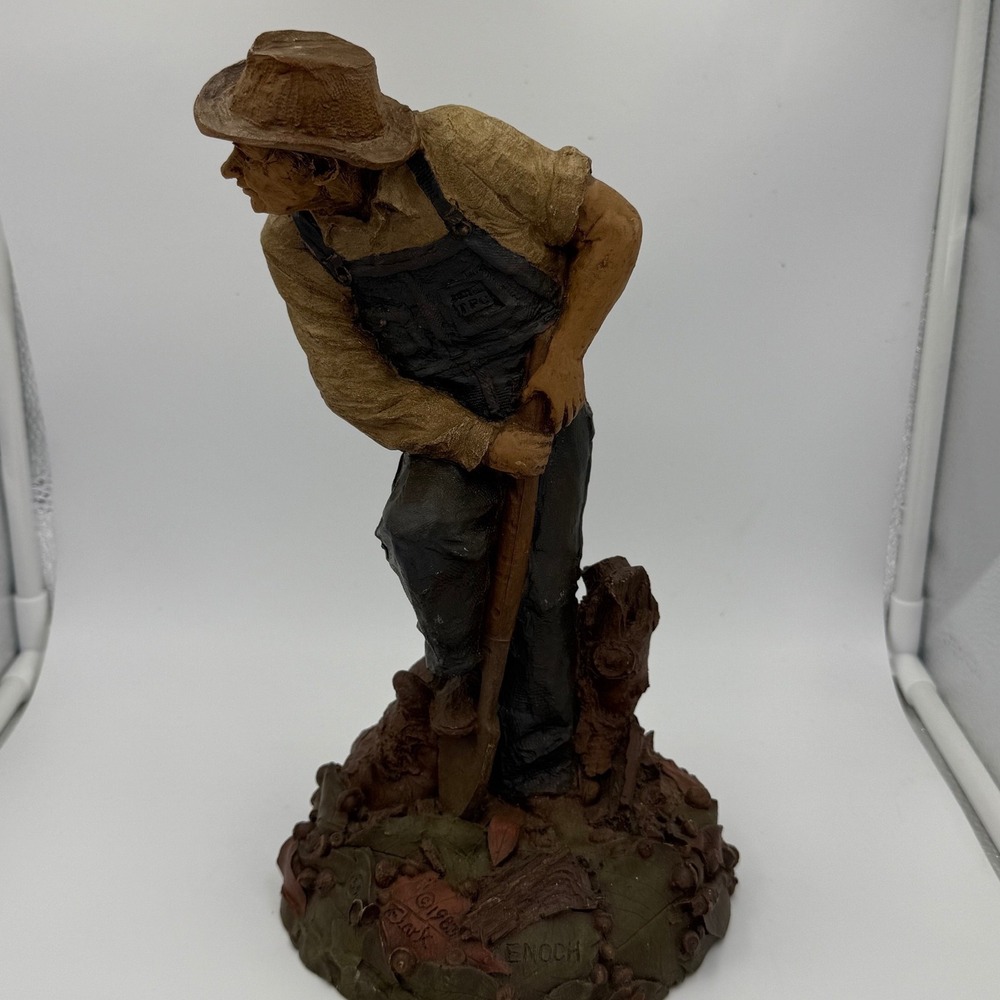 Tom Clark Cairn Studio Enoch Farmer Figurine 1988 Retired Signed Resin Art